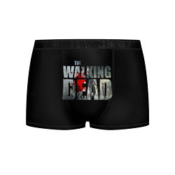 Трусы-боксеры мужские Walking dead - лого с пятнами крови, цвет: 3D-принт