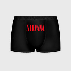 Трусы-боксеры мужские Nirvana in Red, цвет: 3D-принт