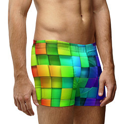 Трусы-боксеры мужские Color geometrics pattern Vanguard, цвет: 3D-принт — фото 2