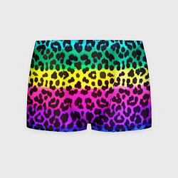 Трусы-боксеры мужские Leopard Pattern Neon, цвет: 3D-принт