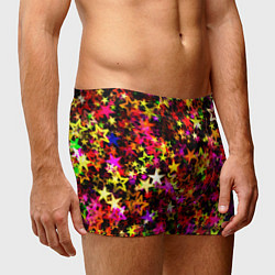 Трусы-боксеры мужские РАЗНОЦВЕТНЫЙ ЗВЕЗДОПАД, цвет: 3D-принт — фото 2
