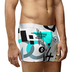 Трусы-боксеры мужские Абстрактный современный дизайн, цвет: 3D-принт — фото 2