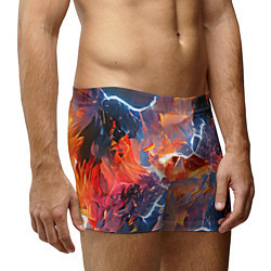 Трусы-боксеры мужские Fire thunder, цвет: 3D-принт — фото 2