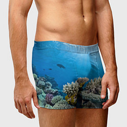 Трусы-боксеры мужские Кораллы в тропических водах индийского океана, цвет: 3D-принт — фото 2