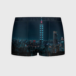 Мужские трусы Ночной неоновый город