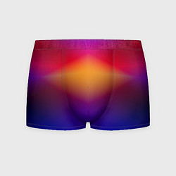 Трусы-боксеры мужские Красно-синий градиентный узор, цвет: 3D-принт
