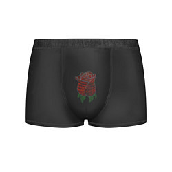 Трусы-боксеры мужские Роза абстракция, цвет: 3D-принт