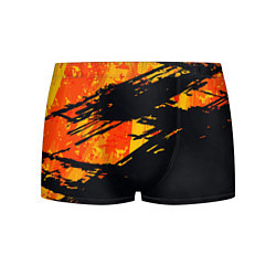 Трусы-боксеры мужские Orange and black, цвет: 3D-принт