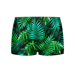 Трусы-боксеры мужские Тропические растения - текстура, цвет: 3D-принт