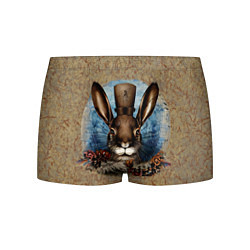 Трусы-боксеры мужские Ретро кролик, цвет: 3D-принт