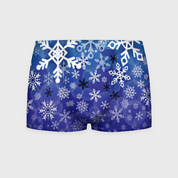 Трусы-боксеры мужские Сказочный снегопад, цвет: 3D-принт