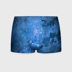 Трусы-боксеры мужские Тёмно-синяя абстрактная стена льда, цвет: 3D-принт