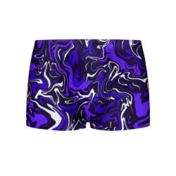 Трусы-боксеры мужские Фиолетовая абстракция, цвет: 3D-принт