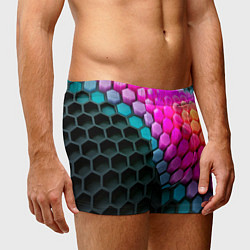 Трусы-боксеры мужские Шейповые грани, цвет: 3D-принт — фото 2
