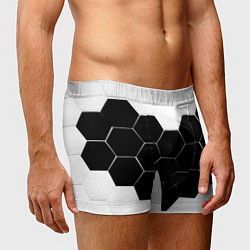 Трусы-боксеры мужские Абстракция текстура соты, цвет: 3D-принт — фото 2