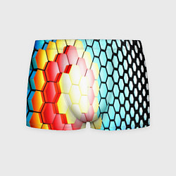 Трусы-боксеры мужские Shape abstract color, цвет: 3D-принт