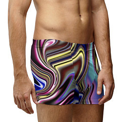 Трусы-боксеры мужские Блестящая ткань, цвет: 3D-принт — фото 2