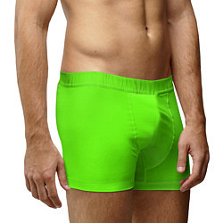 Трусы-боксеры мужские Кислотный зеленый, цвет: 3D-принт — фото 2