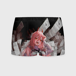 Трусы-боксеры мужские Человек-Бензопила: Манящая Пауэр, цвет: 3D-принт