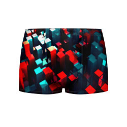 Трусы-боксеры мужские Digital abstract cube, цвет: 3D-принт