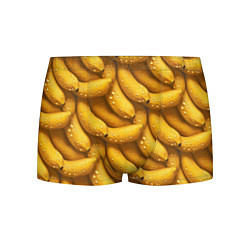 Трусы-боксеры мужские Сочная текстура из бананов, цвет: 3D-принт