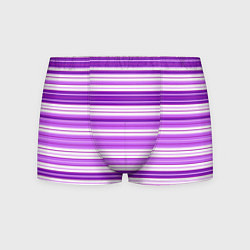 Трусы-боксеры мужские Фиолетовые полосы, цвет: 3D-принт