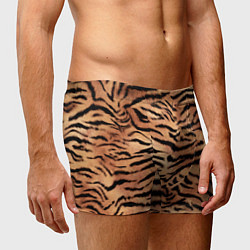 Трусы-боксеры мужские Полосатая шкура тигра, цвет: 3D-принт — фото 2