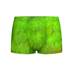 Трусы-боксеры мужские Зелёная фантазия, цвет: 3D-принт