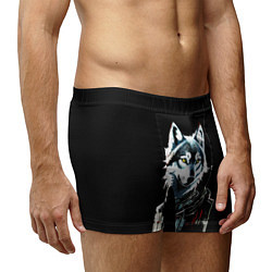 Трусы-боксеры мужские Волк - графика, цвет: 3D-принт — фото 2