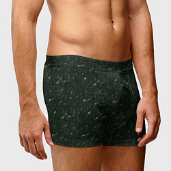 Трусы-боксеры мужские Текстура зелёный мрамор, цвет: 3D-принт — фото 2