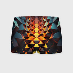 Трусы-боксеры мужские Объемные кубы полигон, цвет: 3D-принт