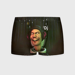 Трусы-боксеры мужские Skibidi Toilet Dj, цвет: 3D-принт