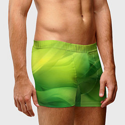 Трусы-боксеры мужские Green lighting background, цвет: 3D-принт — фото 2