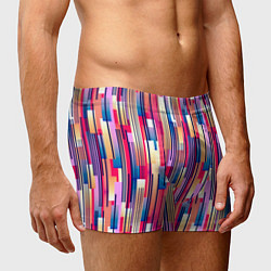 Трусы-боксеры мужские Яркие спортивные полоски, цвет: 3D-принт — фото 2