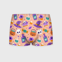 Мужские трусы Halloween skulls pattern