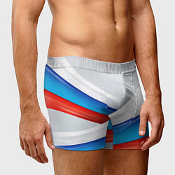 Трусы-боксеры мужские Российские флаги, цвет: 3D-принт — фото 2