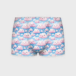Трусы-боксеры мужские Кавайные милые облока, цвет: 3D-принт