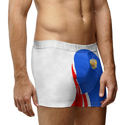 Трусы-боксеры мужские Герб РФ - white sport, цвет: 3D-принт — фото 2