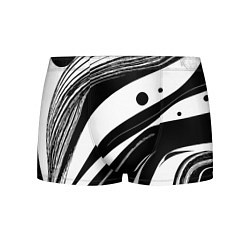 Мужские трусы Abstract black and white composition