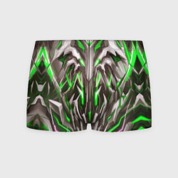 Трусы-боксеры мужские Зелёная киберпанк броня, цвет: 3D-принт