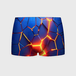 Трусы-боксеры мужские Огненные плиты с разломом, цвет: 3D-принт