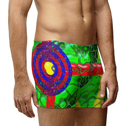 Трусы-боксеры мужские Кожаный рельеф, цвет: 3D-принт — фото 2