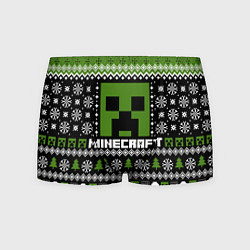 Трусы-боксеры мужские Minecraft christmas sweater, цвет: 3D-принт