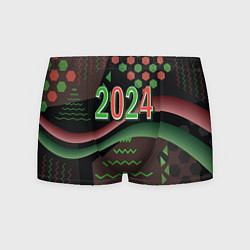 Трусы-боксеры мужские 2024 абстрактный фон, цвет: 3D-принт