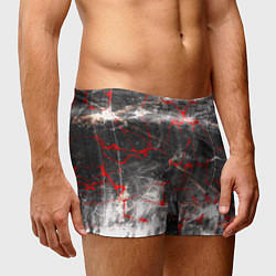 Трусы-боксеры мужские Красные узоры, цвет: 3D-принт — фото 2