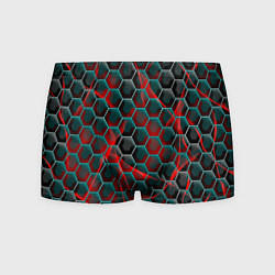 Трусы-боксеры мужские Нано шестиугольник, цвет: 3D-принт
