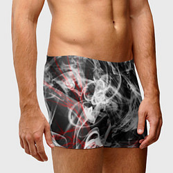 Трусы-боксеры мужские Серый дым узоры, цвет: 3D-принт — фото 2