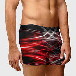 Трусы-боксеры мужские Красный лазер линии, цвет: 3D-принт — фото 2