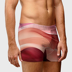 Трусы-боксеры мужские Нежная персиковая абстракция, цвет: 3D-принт — фото 2