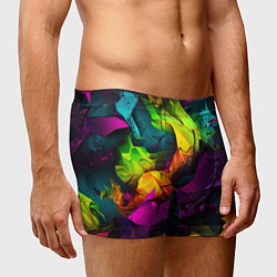 Трусы-боксеры мужские Яркие разноцветные краски, цвет: 3D-принт — фото 2